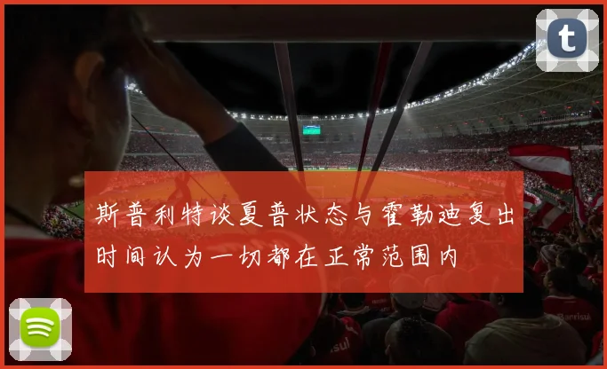 斯普利特谈夏普状态与霍勒迪复出时间认为一切都在正常范围内